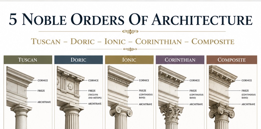 5 Noble Orders of Architecture